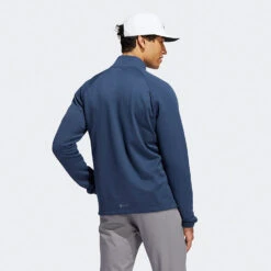Adidas Statement 1/4 Zip Golf Sweater 14 Adidas Statement 1/4 Zip Golf Sweater -Calla Golf Club Shop Adidas AW22 Fleece Quarter Zip Pullover HT1322 SWADI313 Crew Navy Model 3