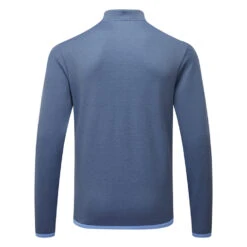 Adidas Microdot 1/4 Zip Golf Sweater 5 Adidas Microdot 1/4 Zip Golf Sweater -Calla Golf Club Shop Adidas SS23 Microdot Quarter Zip Sweater HS7588 SWADI340 S Collegiate Navy Blue Fusion Back