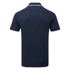 Adidas Go-To Pique Golf Polo Shirt -Calla Golf Club Shop Adidas SS23 Go To Pique Polo HR7975 SHADI710 Collegiate Navy Back