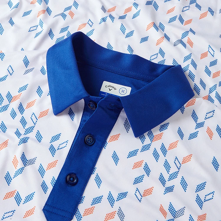 Callaway X-Series All Over Chev Print Golf Polo Shirt 2 Callaway X-Series All Over Chev Print Golf Polo Shirt - Image 2