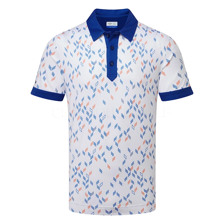 Callaway X-Series All Over Chev Print Golf Polo Shirt 1 Callaway X-Series All Over Chev Print Golf Polo Shirt