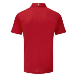 FootJoy Stretch Pique Solid Golf Polo Shirt -Calla Golf Club Shop FOOTJOY PERF SS SHIRT ATH RED BACK