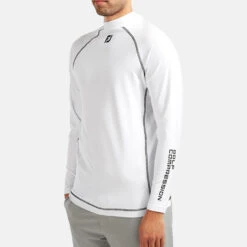 FootJoy ProDry Performance Golf Base Layer -Calla Golf Club Shop FOOTJOY THERMAL BASE LAYER WHITE FRONT model 1