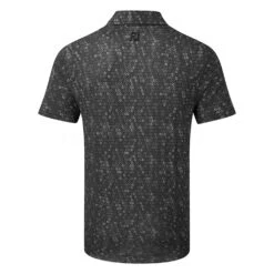 FootJoy Digital Camo FJ Print Lisle Golf Polo Shirt 8 FootJoy Digital Camo FJ Print Lisle Golf Polo Shirt -Calla Golf Club Shop FootJoy SS22 Digital Camo FJ Print Lisle Golf Polo Shirt Black 88437 Back