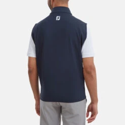 FootJoy Knit Full Zip Golf Vest -Calla Golf Club Shop FootJoy SS22 Knit Full Zip Golf Vest Navy 88456 model 3