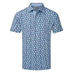 FootJoy Shadow Palm Print Pique Golf Polo Shirt