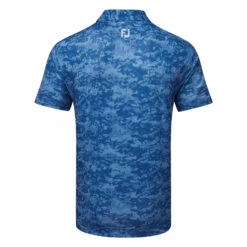 FootJoy Cloud Camo Lisle Golf Polo Shirt -Calla Golf Club Shop FootJoy SS23 Cloud Camo Lisle Polo Shirt 80005 SHFOO239 S Twilight Back