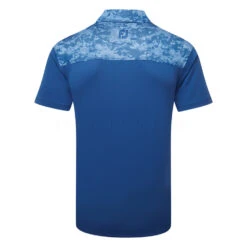 FootJoy Cloud Camo Trim Lisle Golf Polo Shirt 5 FootJoy Cloud Camo Trim Lisle Golf Polo Shirt -Calla Golf Club Shop FootJoy SS23 Cloud Camo Trim Lisle Polo Shirt 80009 SHFOO232 S Twilight Back