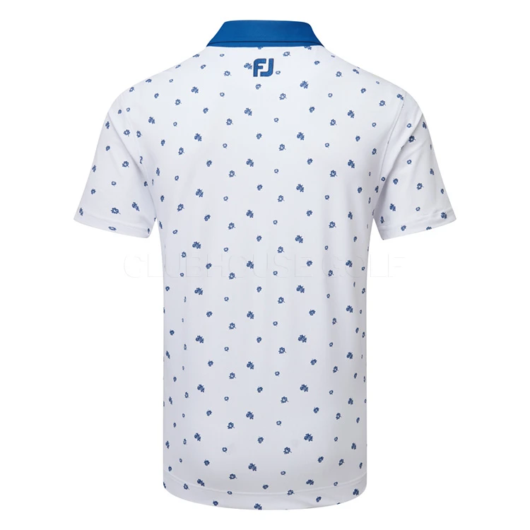 FootJoy Scattered Floral Pique Golf Polo Shirt 3 FootJoy Scattered Floral Pique Golf Polo Shirt - Image 3