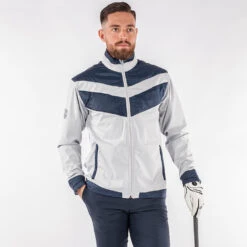 Galvin Green Liam Interface-1 Golf Wind Jacket -Calla Golf Club Shop Galvin Green AW22 LIAM G122273 COOL GREY NAVY Model 1