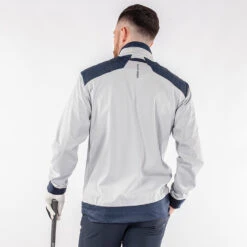 Galvin Green Liam Interface-1 Golf Wind Jacket -Calla Golf Club Shop Galvin Green AW22 LIAM G122273 COOL GREY NAVY Model 3