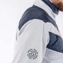 Galvin Green Liam Interface-1 Golf Wind Jacket -Calla Golf Club Shop Galvin Green AW22 LIAM G122273 COOL GREY NAVY Model 5