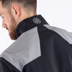 Galvin Green Armstrong Waterproof Golf Jacket -Calla Golf Club Shop Galvin Green SS22 Armstrong Waterproof Jacket G120217 Code WJGAL420 M Black White Sharkskin Model 2