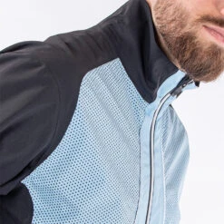 Galvin Green Albert Waterproof Golf Jacket 17 Galvin Green Albert Waterproof Golf Jacket -Calla Golf Club Shop Galvin Green SS22 Albert Waterproof Jacket G130067 WJGAL430 Blue bell Black White Model 6