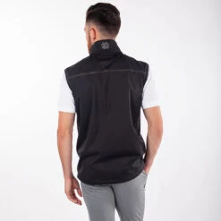 Galvin Green Lion Interface-1 Golf Wind Vest -Calla Golf Club Shop Galvin Green SS22 Lion Full Zip Windproof Bodywarmer G122477 Code WTGAL193 M Black model 3
