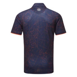 Galvin Green Maverick Golf Polo Shirt -Calla Golf Club Shop Galvin Green SS23 Maverick Polo Shirt G137235 SHGAL600 S Navy Orange back