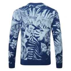 J.Lindeberg Percy Golf Sweater 8 J.Lindeberg Percy Golf Sweater -Calla Golf Club Shop J.Lindeberg AW22 Percy Sweater GMJKW7424 0470 SWLIN089 Hibiscus Blue Back