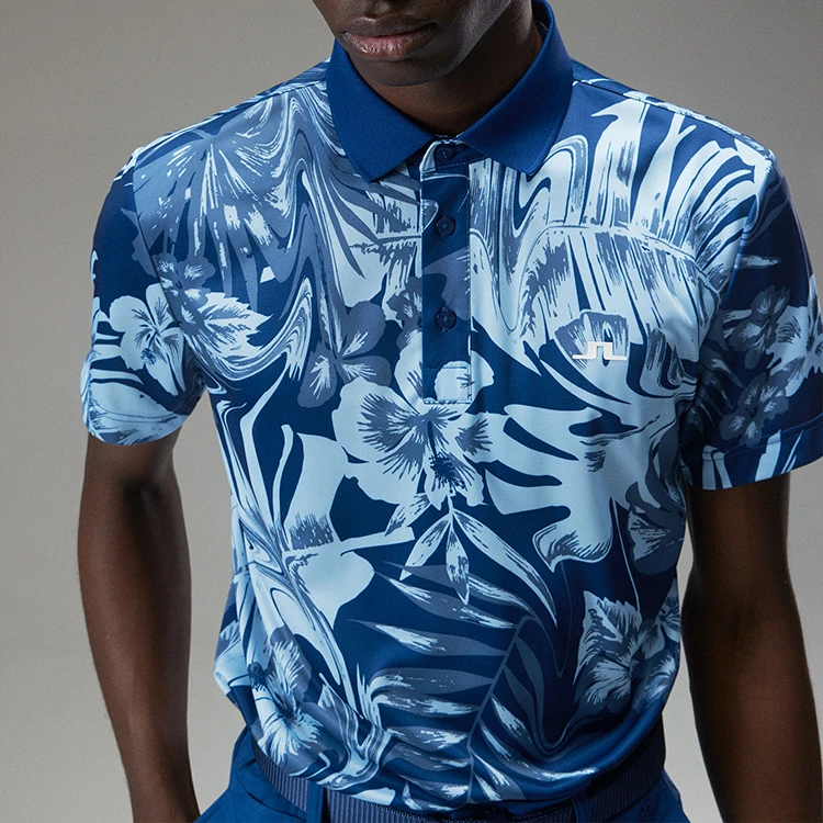 J.Lindeberg Martin Print Golf Polo Shirt 5 J.Lindeberg Martin Print Golf Polo Shirt - Image 5
