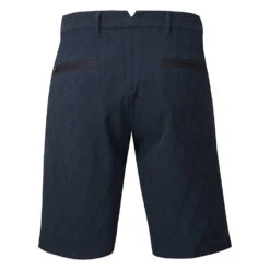 J.Lindeberg Active Argyle Golf Shorts -Calla Golf Club Shop J.Lindeberg SS22 Active Argyl Golf Short P1345071 Navy Back