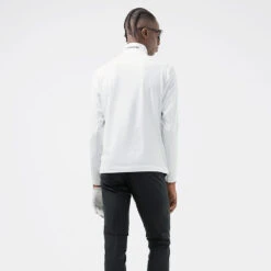 J.Lindeberg Luke 1/2 Zip Golf Sweater -Calla Golf Club Shop J.Lindeberg SS22 Luke Half Zip Mid Layer GMJS06340 0000 Code SWLIN044 M White Black model 3