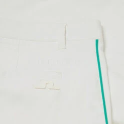 J.Lindeberg Rick Cuff Jogger Golf Trouser -Calla Golf Club Shop J.Lindeberg SS22 Rick Golf Trouser White GMPA06302 0000 Code TRLIN026 34 W 32 Leg Detail