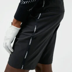 J.Lindeberg Stuart Stripe Golf Shorts -Calla Golf Club Shop J.Lindeberg SS22 Stuart Stripe Golf Shorts GMPA05577 9999 Code TSLIN012 34 W Black Model 3