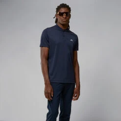 J.Lindeberg Bode Golf Polo Shirt -Calla Golf Club Shop J.Lindeberg GMJT06478 6855 M Bode Regular Fit Polo SHLIN162 JL Navy Model 1