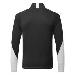 Mizuno Winter Breeze 1/4 Zip Golf Sweater -Calla Golf Club Shop Mizuno AW22 Winter Breeze 1 4 Zip 52GA2506 05 SWMIZ052 2XL Grey Black Back