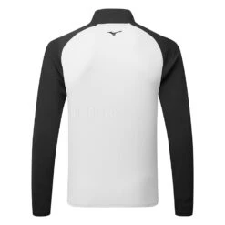 Mizuno Winter Breeze Bloc 1/4 Zip Golf Sweater -Calla Golf Club Shop Mizuno AW22 Winter Breeze Bloc 1 4 Zip 52GA2504 05 SWMIZ048 S Grey Black Back