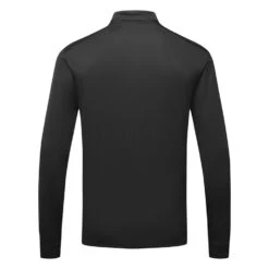 Nike Dry Victory Solid Long Sleeve Golf Polo Shirt -Calla Golf Club Shop Nike Golf AW22 Dri Fit Victory Solid Long Sleeve Shirt DN2344 010 SHNIK815 S Black White bACK