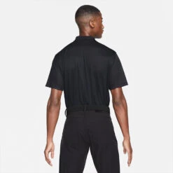 Nike Dry Victory Colourblock Golf Polo Shirt 11 Nike Dry Victory Colourblock Golf Polo Shirt -Calla Golf Club Shop Nike SS22 Dry Victory Colourblock Golf Polo Shirt DH0845 010 M Black White Smoke Grey model 3