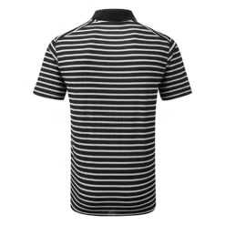 Nike Dry Victory Stripe Golf Polo Shirt -Calla Golf Club Shop Nike SS22 Dry Victory Stripe Golf Polo Shirt DH0829 010 M Black White Back