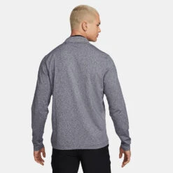 Nike Dry Victory Heather 1/2 Zip Golf Sweater -Calla Golf Club Shop Nike Victory Heather 1 2 Zip Golf Sweater Obsidian Black DH1261 451 SWNIK257 Model 3