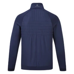 Oscar Jacobson Harrington Thermal Golf Wind Jacket -Calla Golf Club Shop Oscar Jacobson AW22 Harrington Windproof Jacket OJTOP0087 WTOSC092 S Navy Back