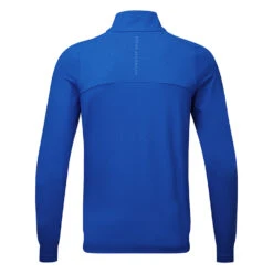 Oscar Jacobson Lawton Tour 1/4 Zip Golf Sweater 5 Oscar Jacobson Lawton Tour 1/4 Zip Golf Sweater -Calla Golf Club Shop Oscar Jacobson AW22 Lawton Tour OJTOP0102 SWOSC207 S Electric Marl Back