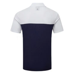 Oscar Jacobson Dodman Golf Polo Shirt -Calla Golf Club Shop Oscar Jacobson SS22 Dodman Polo Shirt OJTS0032 Code SHOSC182 M Navy Jewel Red Back