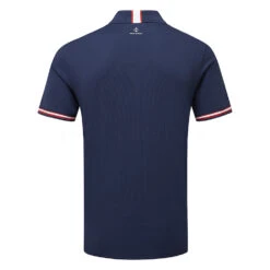 Oscar Jacobson Durham Tour Golf Polo Shirt 5 Oscar Jacobson Durham Tour Golf Polo Shirt -Calla Golf Club Shop Oscar Jacobson SS22 Durham Tour Polo Shirt OJTS0033 Code SHOSC185 M Navy Jewel Red Back