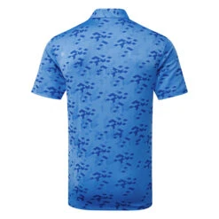 Ping Rae Golf Polo Shirt -Calla Golf Club Shop Ping AW22 Rae Performance Polo Shirt PO3523 433 SHPIN322 French Blue Back