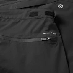Ping Sensor Dry 2.5 Waterproof Golf Pants -Calla Golf Club Shop Ping AW22 Sensory Dry 2.5 Graphene Waterproof Pants Black P03491 WPPIN016 33 Leg Detail
