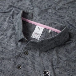Puma AP Cloudspun King Golf Polo Shirt 7 Puma AP Cloudspun King Golf Polo Shirt -Calla Golf Club Shop Puma SS22 AP King Cloudspun Polo Shirt 535505 01 Code SHPUM631 L Navy Blazer Heathe Detail