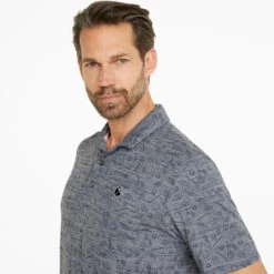 Puma AP Cloudspun King Golf Polo Shirt 10 Puma AP Cloudspun King Golf Polo Shirt -Calla Golf Club Shop Puma SS22 AP King Cloudspun Polo Shirt 535505 01 Code SHPUM631 L Navy Blazer Heathe Model 2