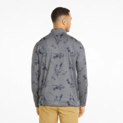 Puma Cloudspun Lowlands 1/4 Zip Golf Popover 11 Puma Cloudspun Lowlands 1/4 Zip Golf Popover -Calla Golf Club Shop Puma Cloudspun Lowlands 1 4 Zip Golf Popover Quiet Shade Heather 537067 02 SWPUM258 Model 3