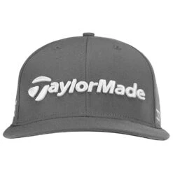 TaylorMade Tour Flatbill Golf Cap -Calla Golf Club Shop TaylorMade 2023 Tour Flatbill Golf Cap Charcoal 3