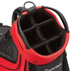 TaylorMade 2022 Tour Golf Cart Bag -Calla Golf Club Shop TaylorMade Tour Golf Cart Bag Black Red 3