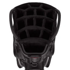 Titleist Jet Black Premium StaDry Golf Cart Bag -Calla Golf Club Shop Titleist 2022 Tour Series Premium StaDry Cart Bag Black White 4