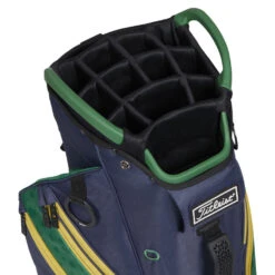Titleist Cart 14 Shamrock Golf Cart Bag 7 Titleist Cart 14 Shamrock Golf Cart Bag -Calla Golf Club Shop Titleist 2023 Cart 14 Shamrock Golf Cart Navy Green Gold 4