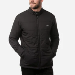 TravisMathew Interlude Full Zip Golf Jacket 9 TravisMathew Interlude Full Zip Golf Jacket -Calla Golf Club Shop Travis Mathew SS21 Interlude Sweater Jacket 1MT003 0BLK Code SWTRA018 M Black Model 1