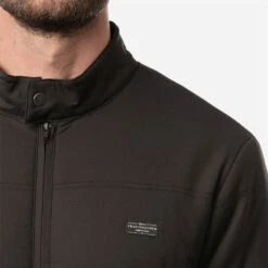 TravisMathew Interlude Full Zip Golf Jacket 10 TravisMathew Interlude Full Zip Golf Jacket -Calla Golf Club Shop Travis Mathew SS21 Interlude Sweater Jacket 1MT003 0BLK Code SWTRA018 M Black Model 2