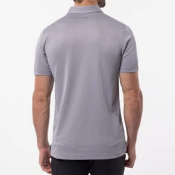 TravisMathew Private Dock Golf Polo Shirt -Calla Golf Club Shop Travis Mathew SS21 Private Dock Golf Polo Shirt 1MW149 SHTRA054 M Heather Medium Grey Model 3