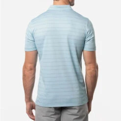 TravisMathew Tahoe Golf Polo Shirt 11 TravisMathew Tahoe Golf Polo Shirt -Calla Golf Club Shop Travis Mathew SS21 Tahoe Polo Shirt 1MW154 Code SHTRA034 M Heather Delphinium Model 3